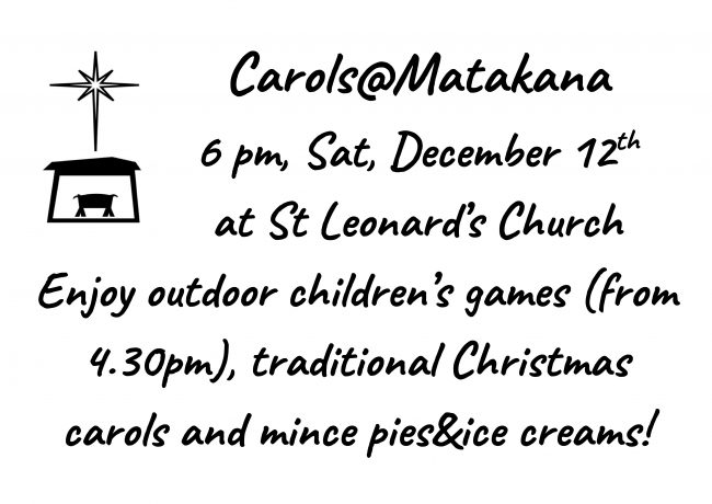 Carols@Matakana Sign
