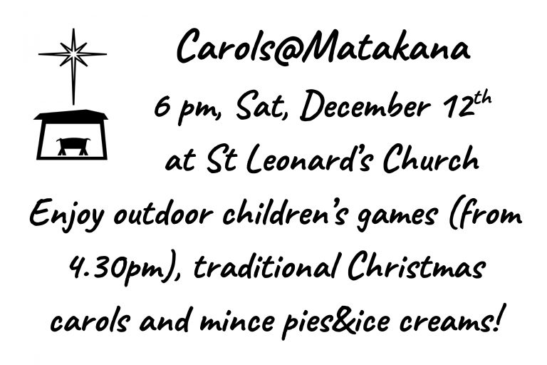 Carols@Matakana Sign