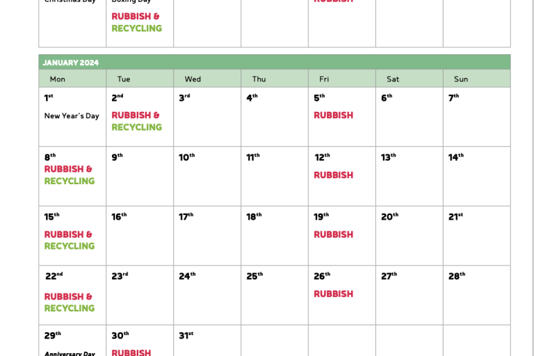 Omaha Rubbish And Recycling Schedule